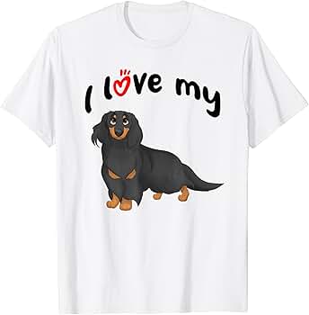 Amazon.com: I Love My Black and Tan Longhaired Dachshund Dog Amazon.com: I Love My Black and Tan Longhaired Dachshund Dog